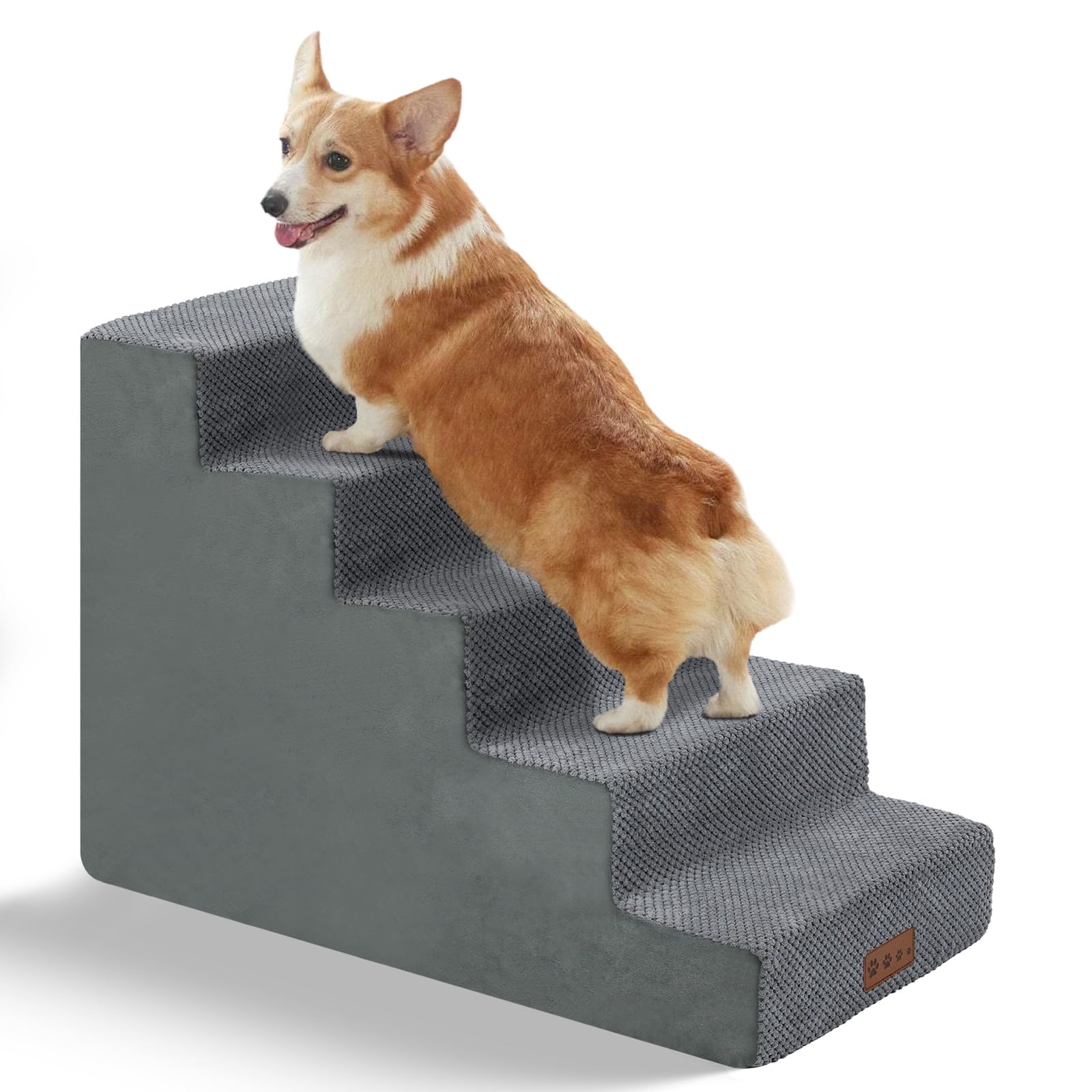Non-Slip 5-Step Pet Stairs for Small Dogs & Cats - 22