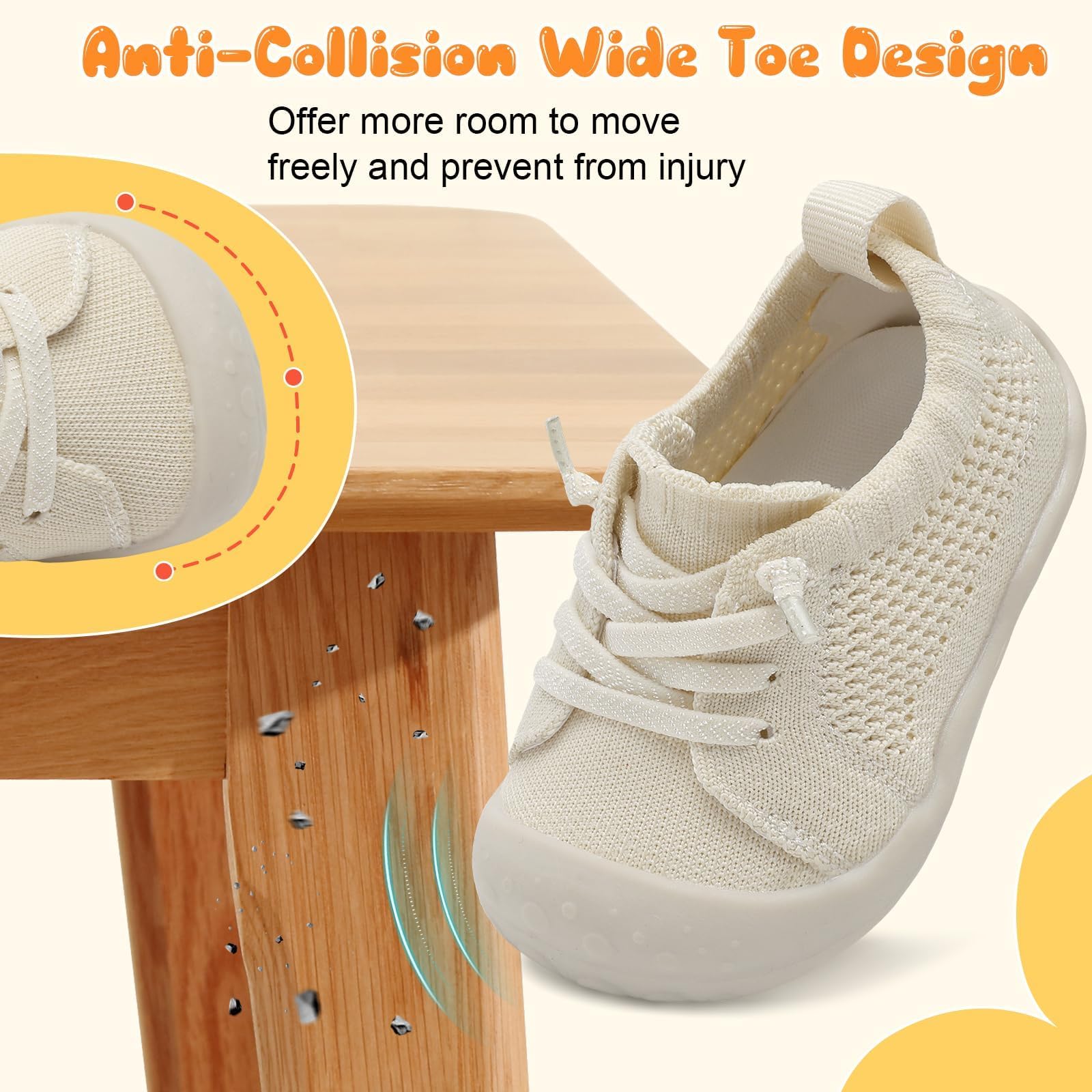 **Best Baby First Walking Shoes for Boys & Girls - Soft, Breathable Slip-On Sneakers for Toddlers - Perfect for Indoor & Outdoor Playtime**