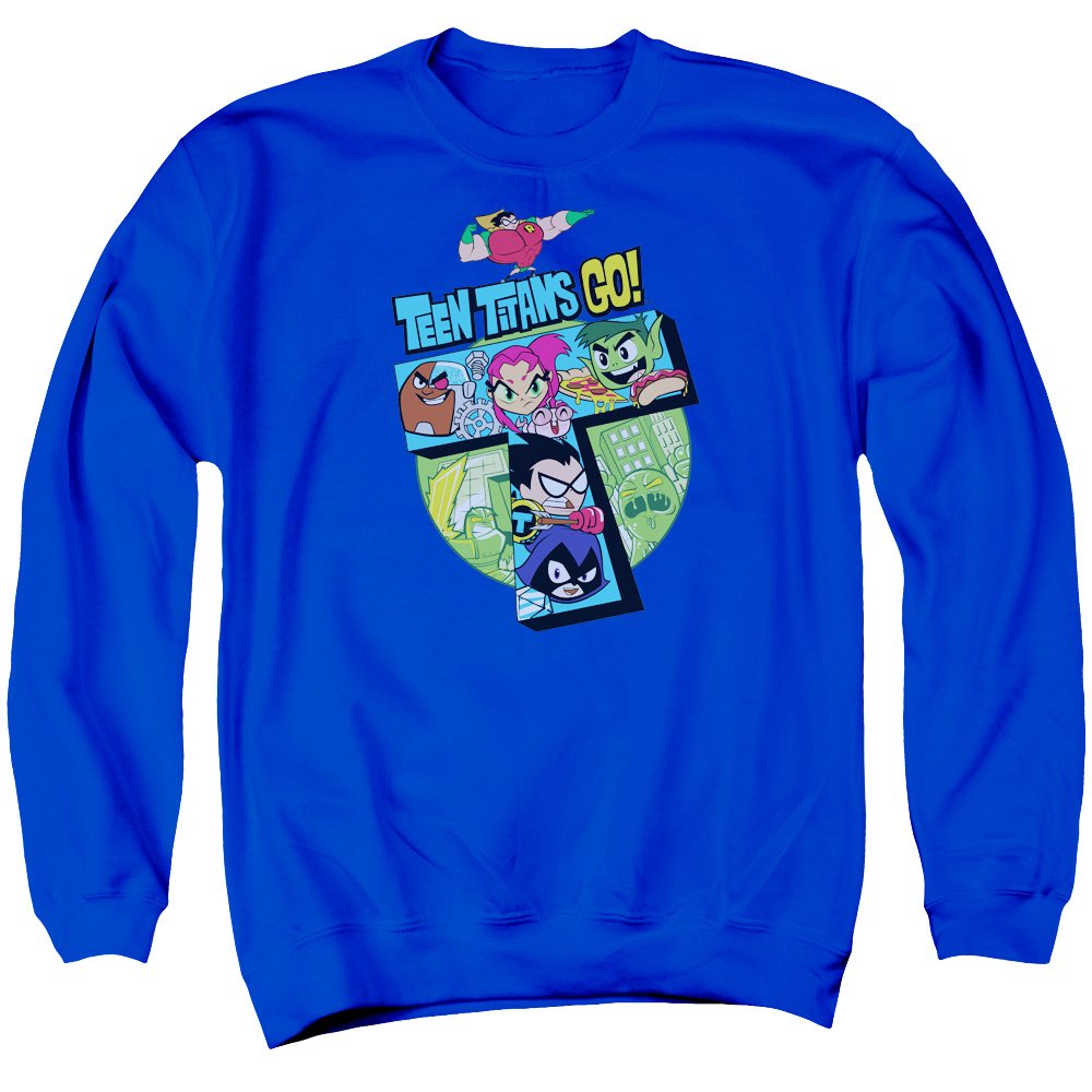 Teen Titans Go Unisex Crewneck Sweatshirt for Men & Women | Soft Cotton Pullover Hoodie | Casual Wear, Cosplay & Gift for Fans