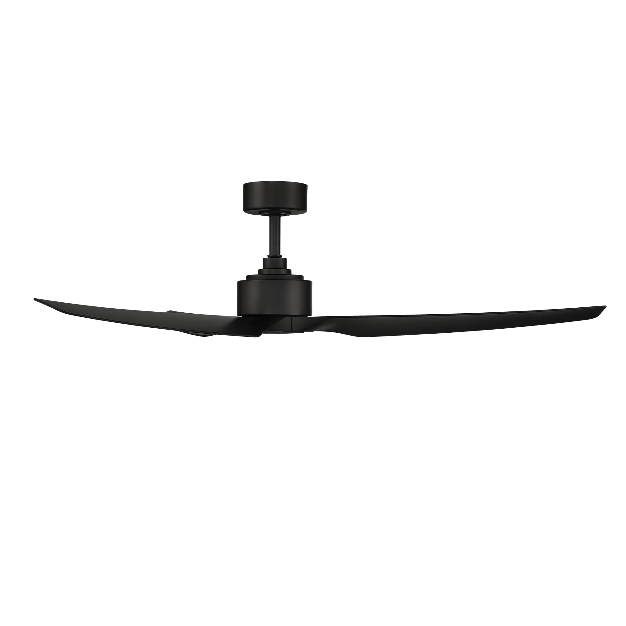 WAC Smart Fans Stella 60-inch Matte Black Ceiling Fan - 3-Blade Indoor/Outdoor Smart Home Fan with Remote Control, Alexa, iOS & Android App Compatibility (No LED Light Kit) - Perfect for Living Rooms, Bedrooms, and Covered Patios