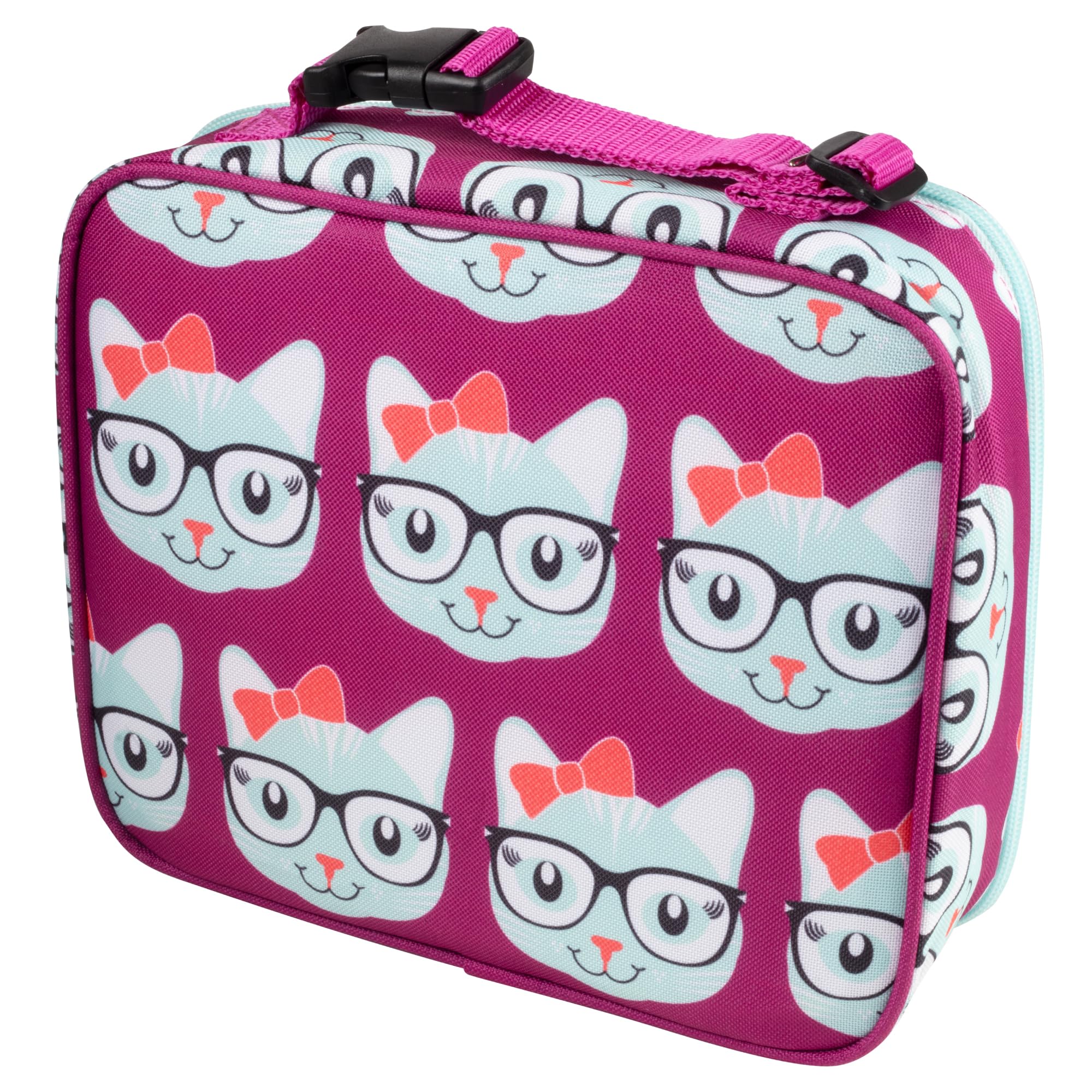 Bentology Insulated Lunch Box for Kids & Girls - Leakproof Reusable Lunch Tote Bag Fits Bento Boxes, Food Containers with Lids, Jars & Water Bottles - Perfect for School, Picnics & Travel - Keeps Food Hot or Cold for Hours