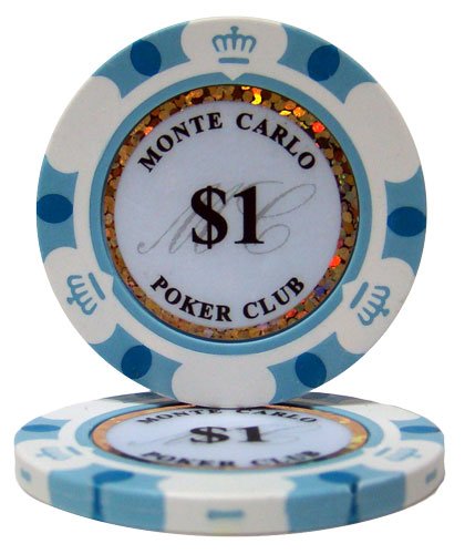 Premium Monte Carlo 500 Clay Poker Chips Set (14g) with Aluminum Case & 3 Dealer Buttons - Casino Style Poker Game Set for Home, Parties & Tournaments