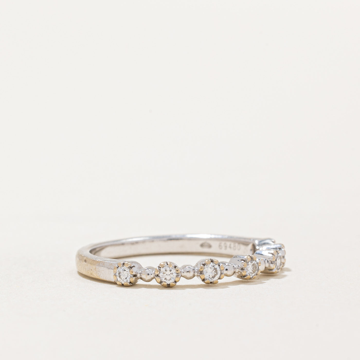 0.16ctw Diamond Semi Eternity Band Ring for Women - Size 6.25 | Wedding, Anniversary, Engagement, Promise Ring | Perfect Gift for Her