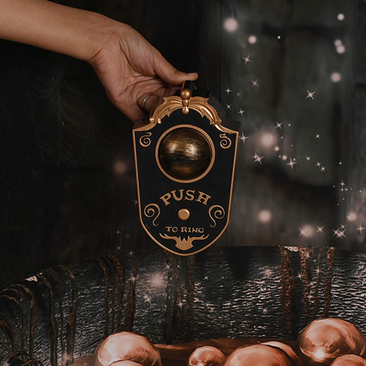 Animated Eyeball Halloween Doorbell Decor with Spooky Sounds - Scary Haunted House Prop for Halloween Party Decorations & Outdoor Trick-or-Treat Displays
