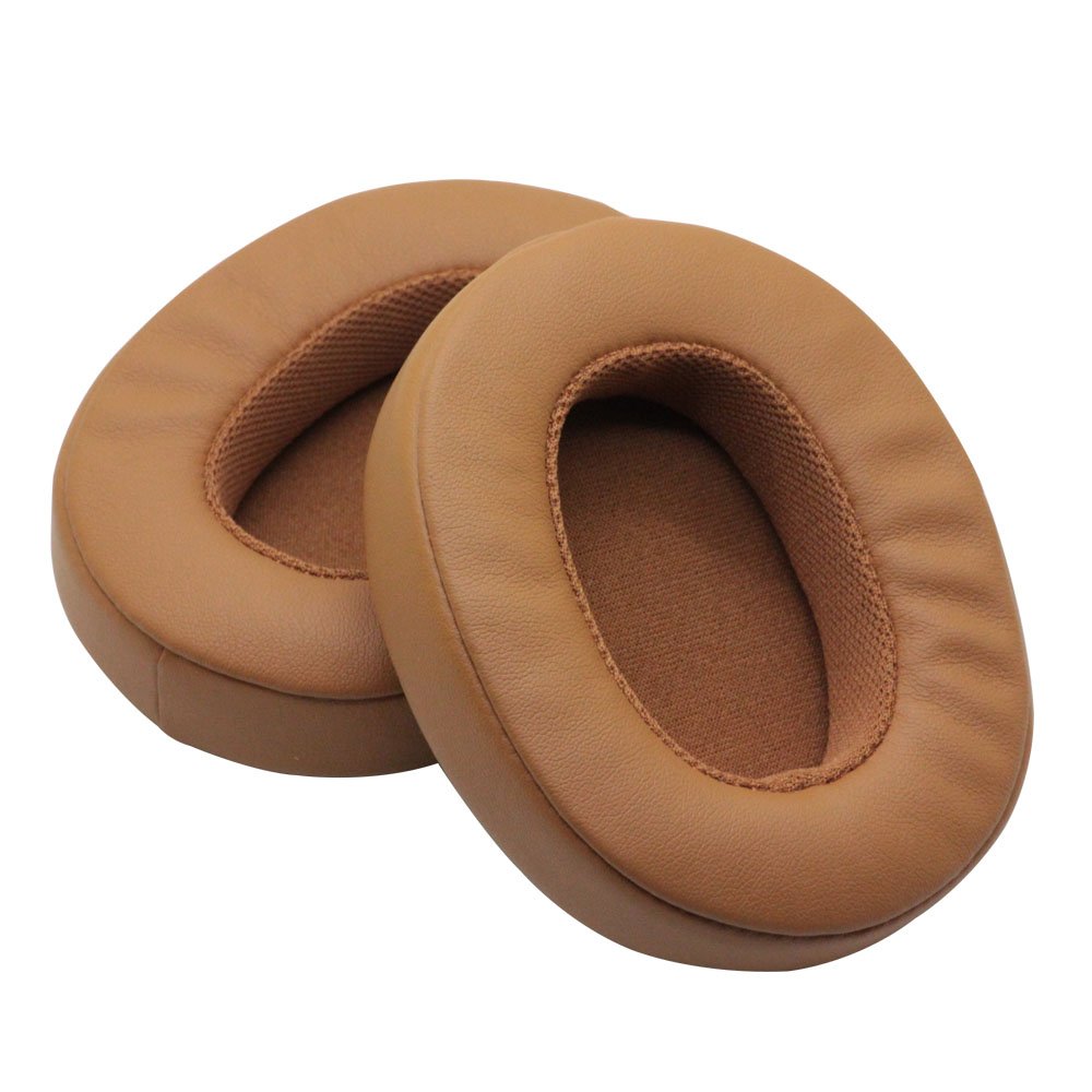 Premium Memory Foam Replacement Earpads for Skullcandy Crusher ANC/EVO & Hesh 3/EVO/ANC Headphones - Gray/Tan/Brown Soft Ear Cushions - Comfortable Noise Isolation for Gaming, Travel & Work