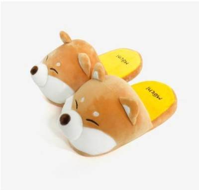**Shiba Inu and Husky Plush Slippers for Adults - Soft and Cozy Dog-Themed House Shoes for Men & Women - Perfect for Home, Lounge, and Gifts**