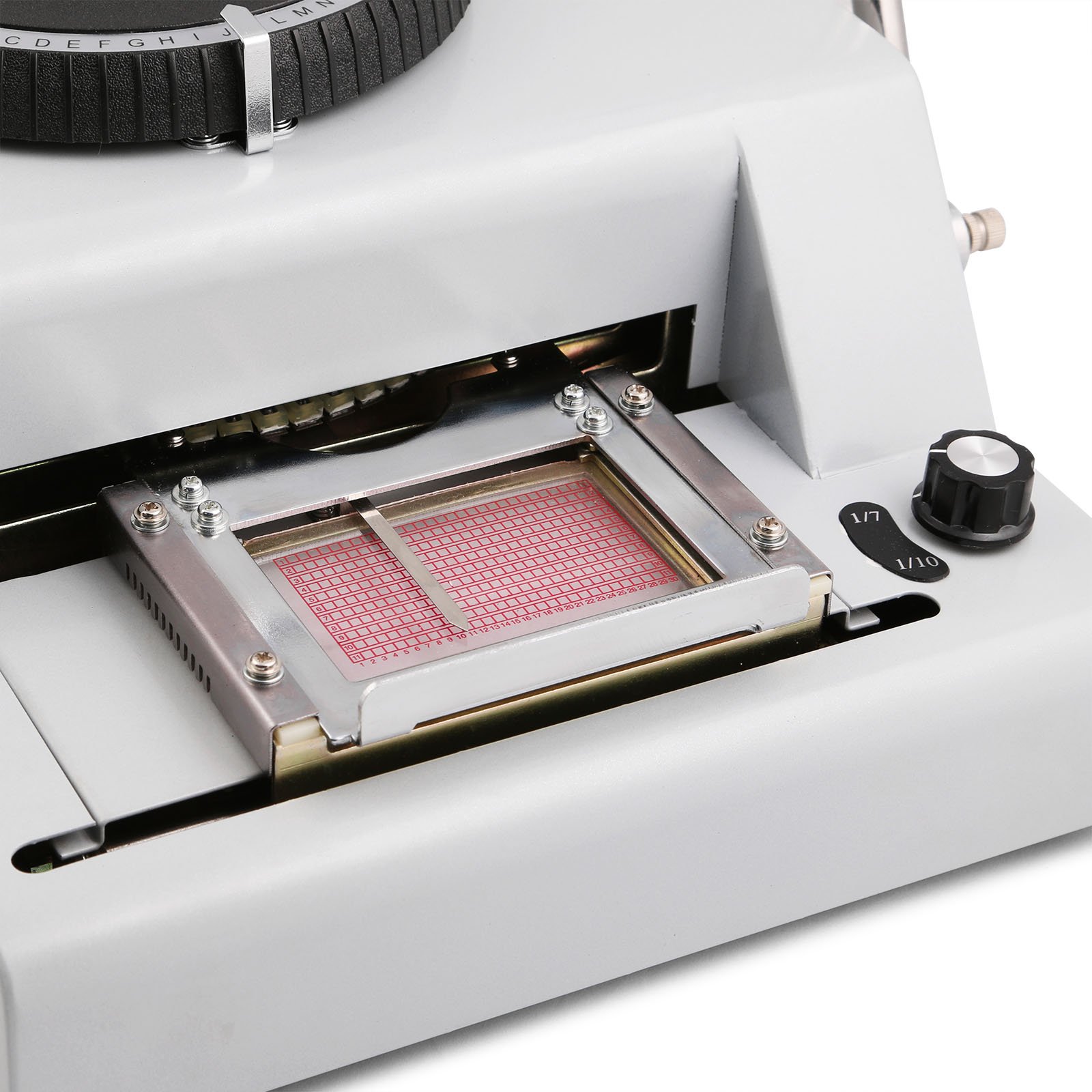 VEVOR Card Embosser Machine - 72 Character Embossing Tool for ID, Credit & Membership Cards | Perfect for Office, School & Business Security Use