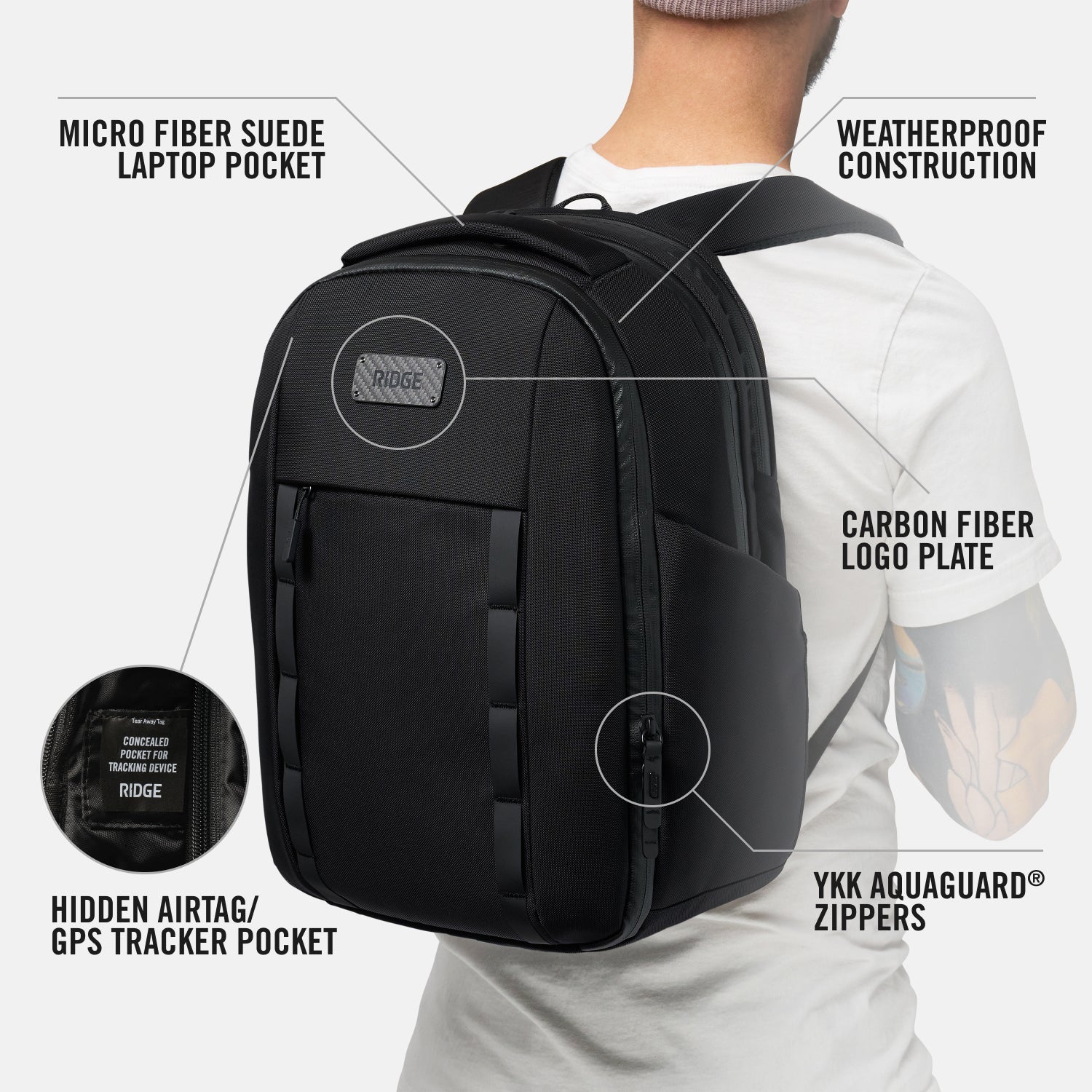 Commuter Backpack Pro - Waterproof Laptop Backpack with USB Charging Port, Anti-Theft Design for Men & Women - Perfect for Travel, Work, School & Daily Commute (Royal Black)