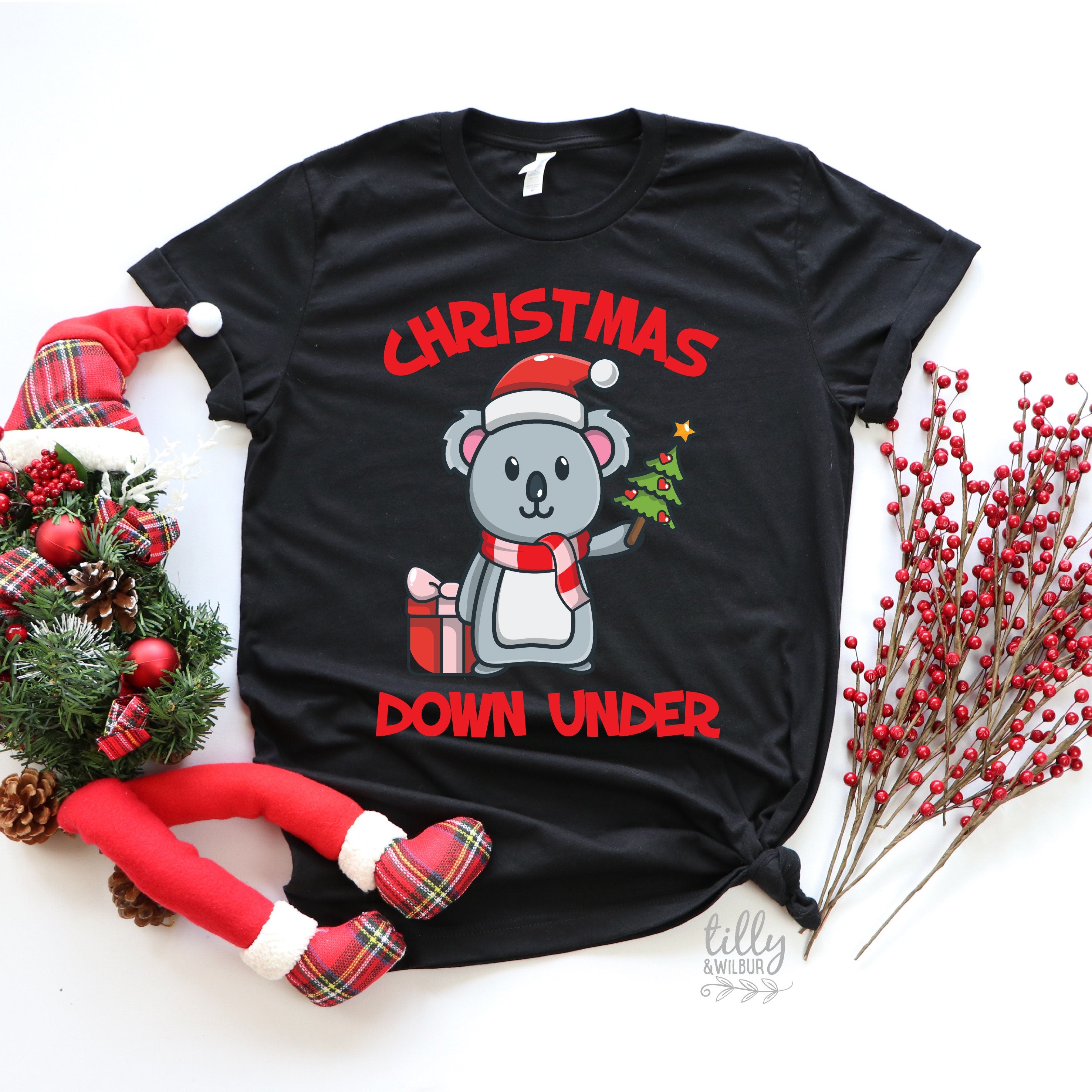 Christmas Down Under T-Shirt - Festive Holiday Graphic Tee for Men & Women | Multiple Colors Available | Perfect for Xmas Parties & Gifts
