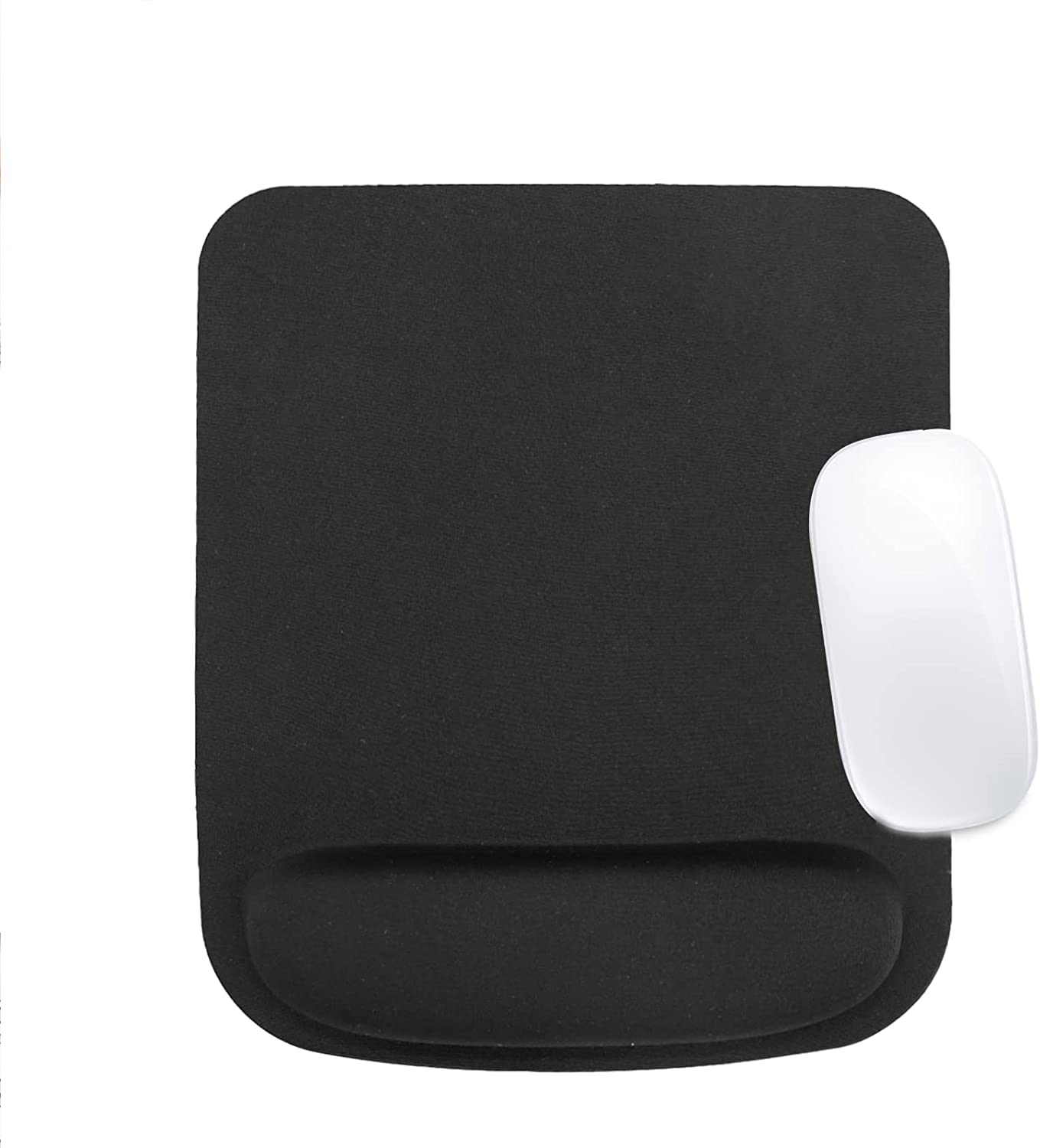 Ergonomic Memory Foam Mouse Pad with Wrist Support - Non-Slip Rubber Base Gaming Mouse Mat for Office, Computer Work & PC Gaming - Comfortable Desk Accessory for Long Hours of Use