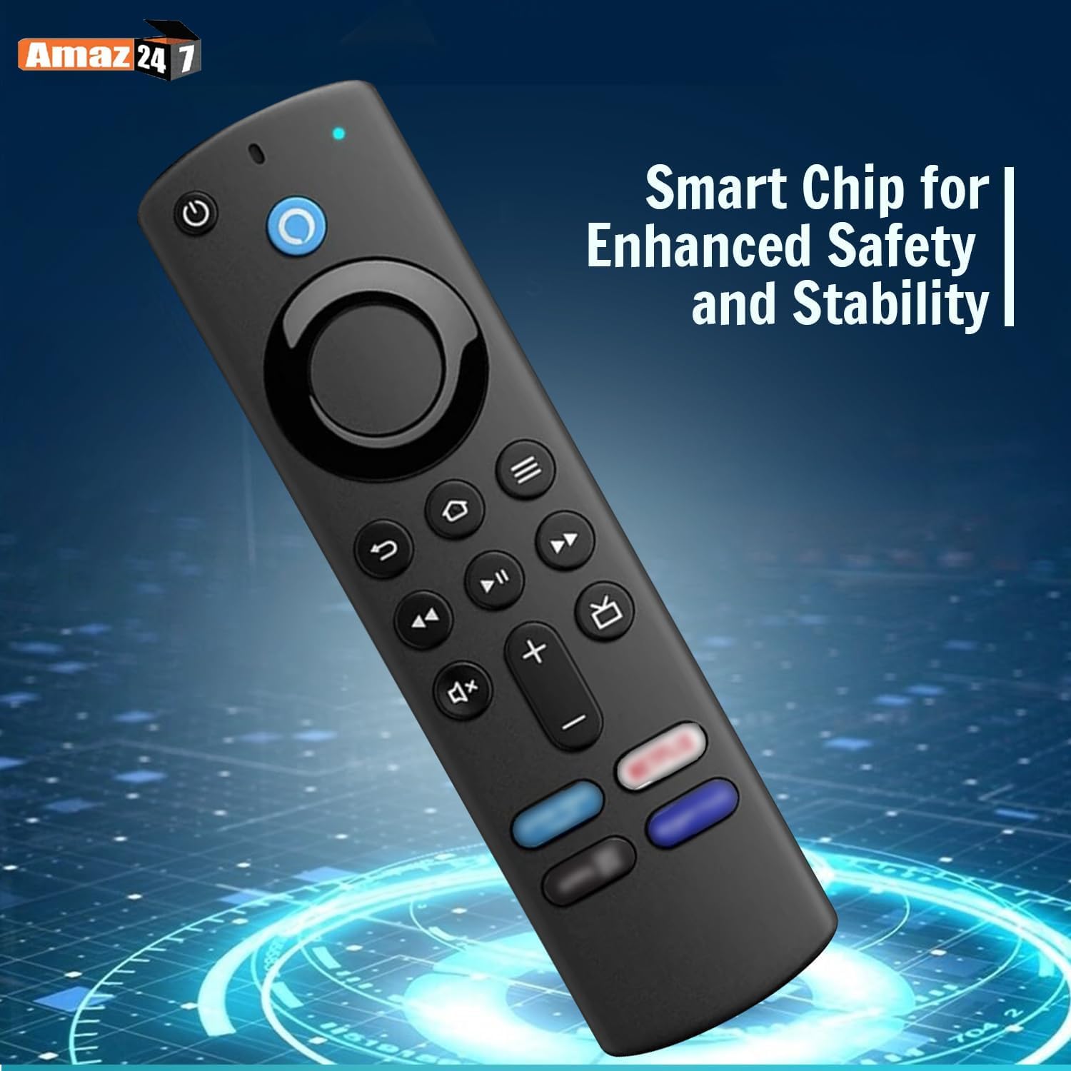 AMAZ247® Replacement Voice Remote Control for Fire TV Stick & Fire TV - Compatible with Alexa, Streaming, Movies, and Gaming