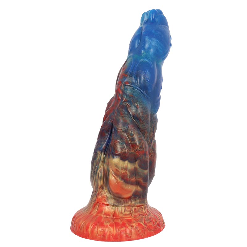 BeHorny Liquid Silicone Dildo - Realistic Alien/Fido Design with Strong Suction Cup | Adult Sex Toy for Couples & Solo Play | Perfect for BDSM, Roleplay & Bedroom Fun