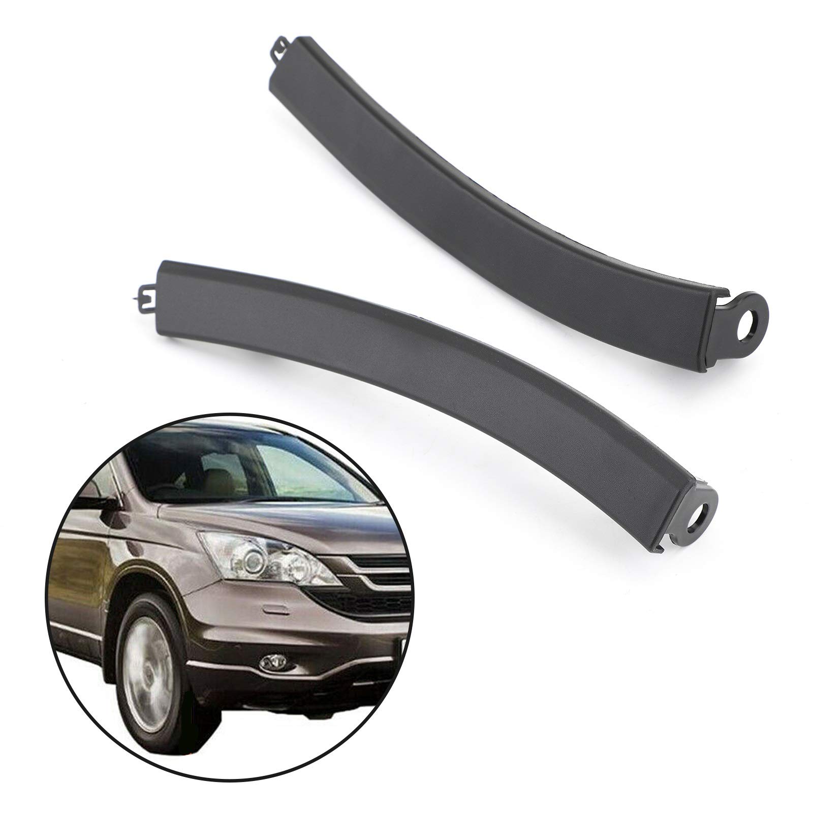 Honda CRV 2007-2011 Front Bumper Wheel Fender Molding Trim Kit - Left & Right Side Replacement Parts (71108-SWA-000, 71103-SWA-000) - Perfect for Off-Road Protection & Style Enhancement