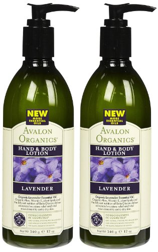 Avalon Organics Lavender Hand & Body Lotion - 12 Oz (Pack of 2) | Moisturizing & Soothing Dry Skin | Perfect for Daily Hydration & Relaxation at Home or Travel