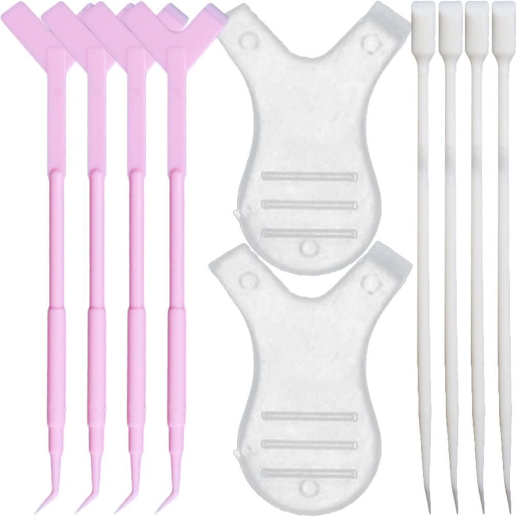 Beaupretty 60pcs Eyelash Extension Kit - Professional Lash Brushes, Grafting Tools & Lift Pads for False Eyelashes Application - Perfect for Salon, Home Use & Makeup Artists (Includes Plastic Eyelash Comb)