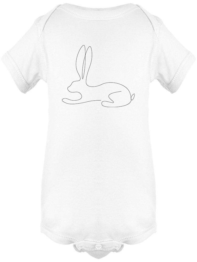 Easter Bunny Line Drawing Baby Bodysuit - Cute Easter Outfit for Infants & Toddlers - Perfect for Easter Photos, Family Gatherings & Spring Celebrations