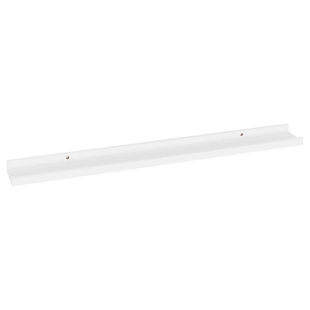 4-Pack White Floating Wall Shelves Set - 31.5