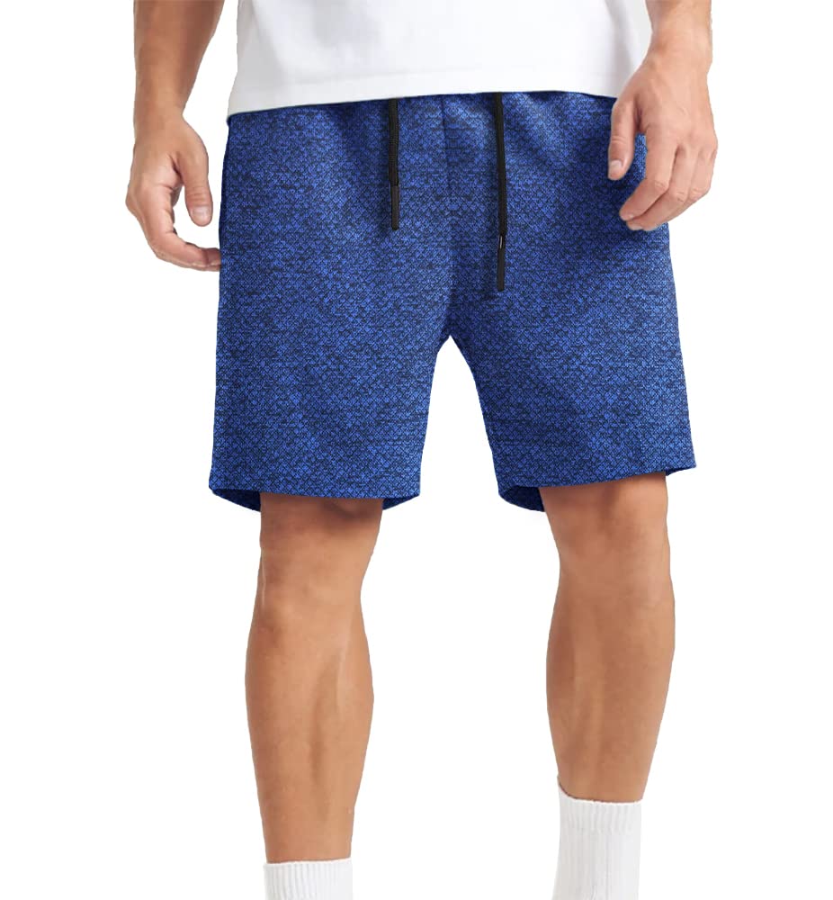 Agilelin Men's 7 Inch Casual Classic Fit Shorts with Pockets - Elastic Waistband & Drawstring for Comfort - Perfect for Gym, Running, Hiking & Summer Outfits
