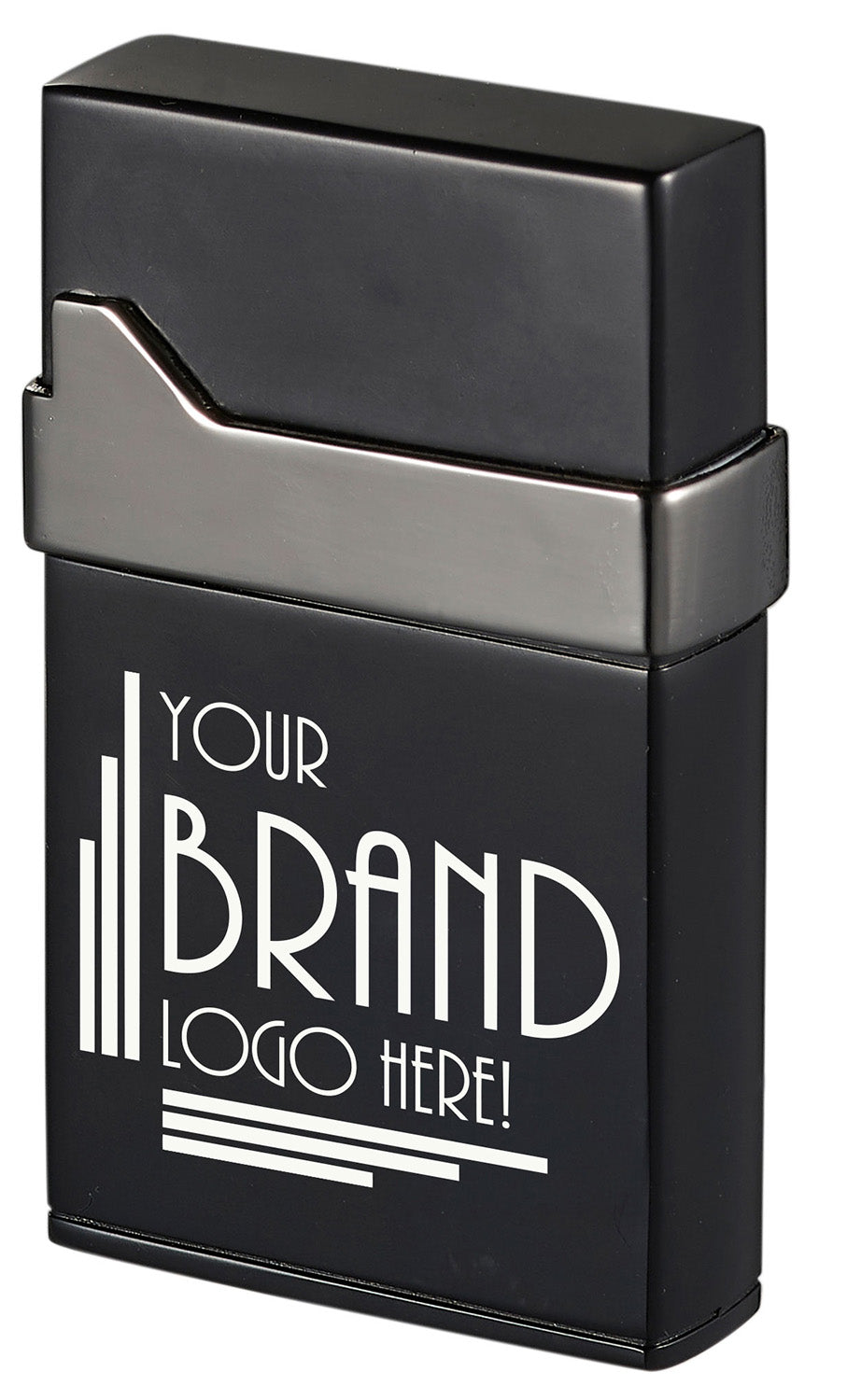 Visol Jackal Flint Lighter - Black Windproof Refillable Metal Lighter for Camping, Hiking & Outdoor Adventures