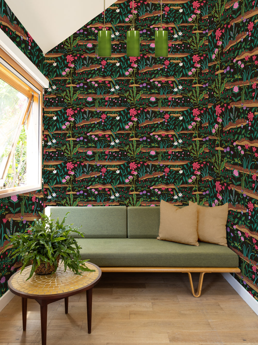 Josefin Wallpaper by Sarah Jessica Parker - Onyx Black Elegant Peel and Stick Wallpaper for Living Room, Bedroom & Home Decor