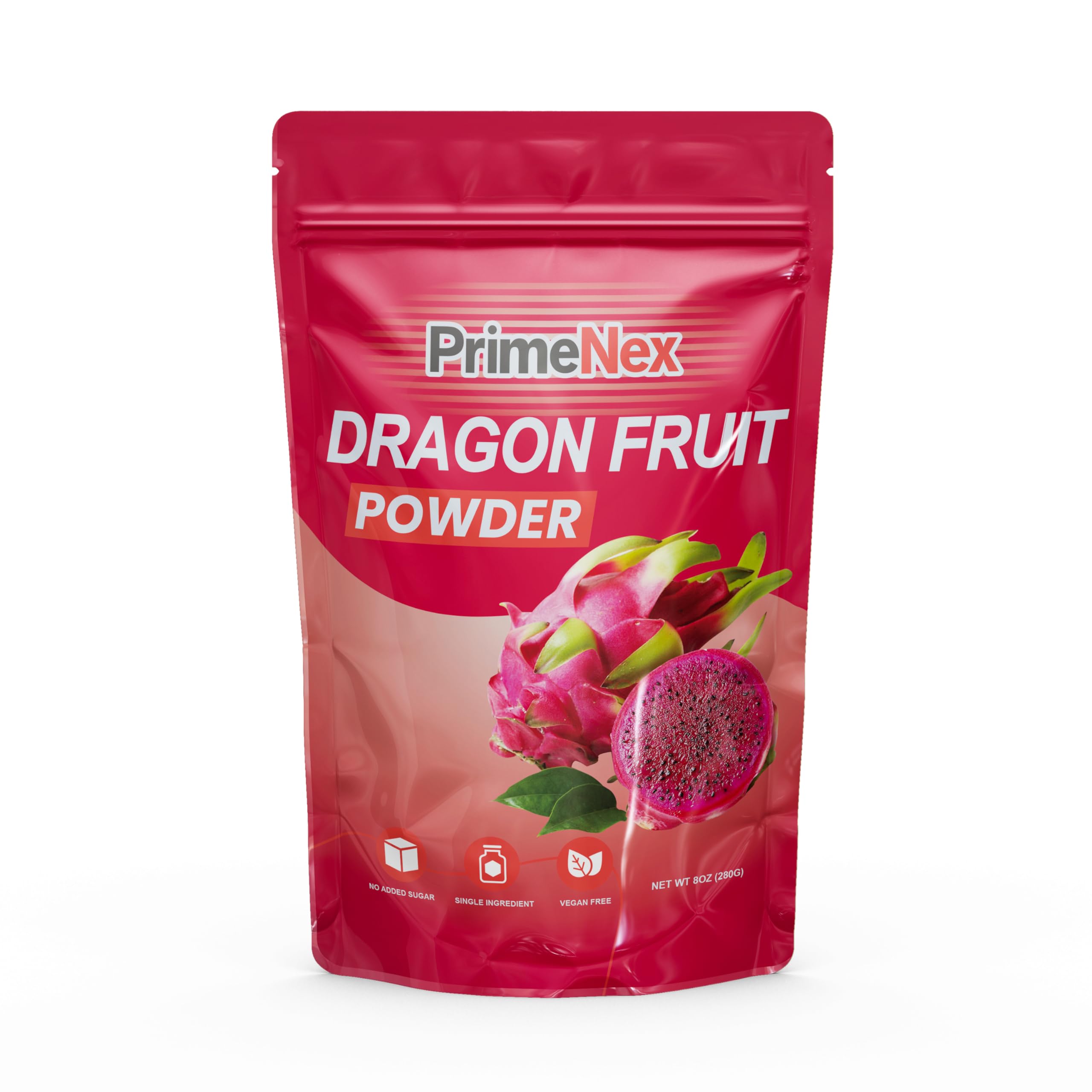 Freeze-Dried Dragon Fruit Pink Pitaya Powder | 100% Natural, Non-GMO, Vegan Superfood | 8oz Resealable Bag | No Sugar or Additives | Perfect for Smoothies, Drinks, Baking & Healthy Snacks | Antioxidant-Rich Superfood Powder