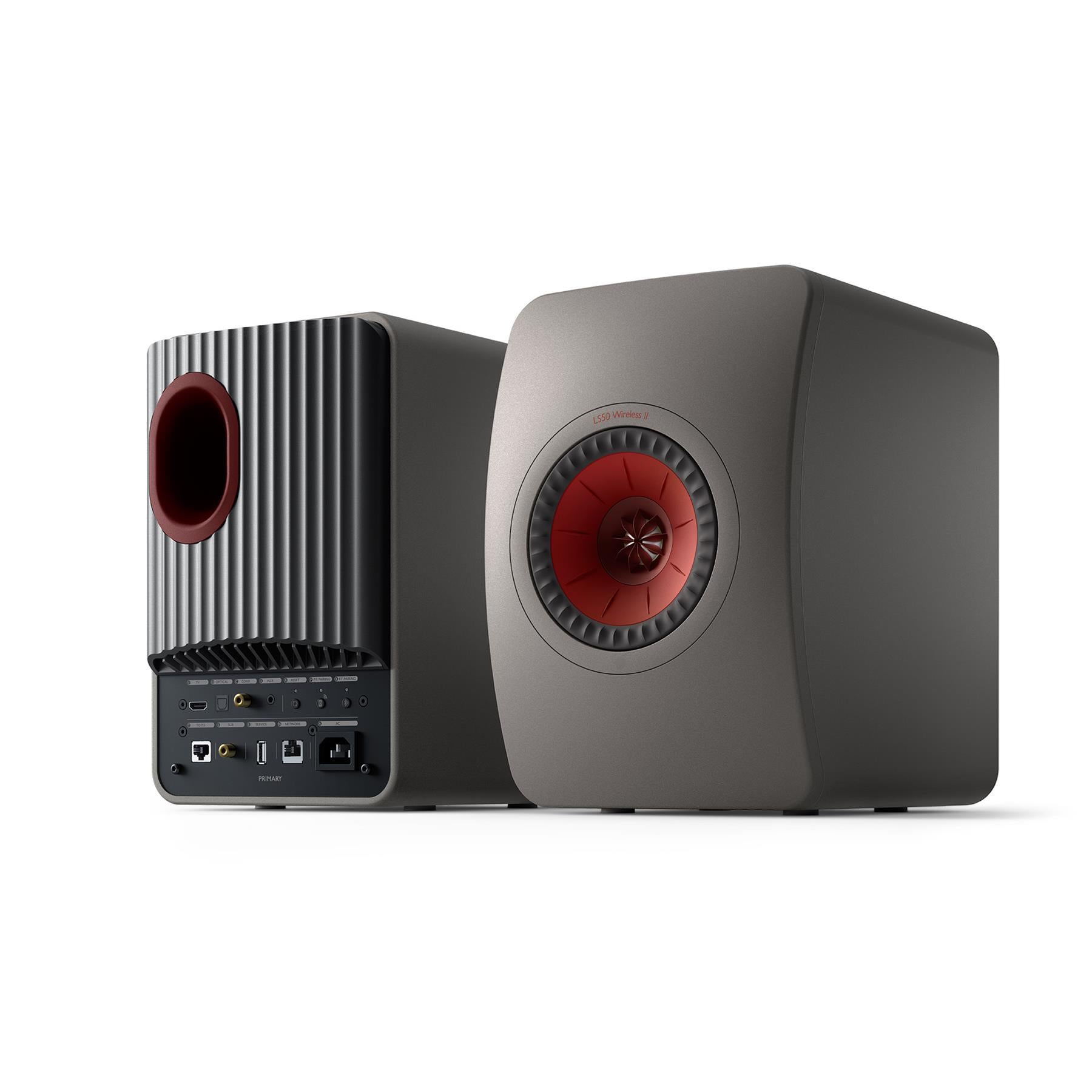 KEF LS50 Wireless II HiFi Powered Bookshelf Speakers - Premium Bluetooth & WiFi Streaming for Home Audio, Music & Movie Theater Systems - Perfect for Living Rooms, Studios & Home Theaters
