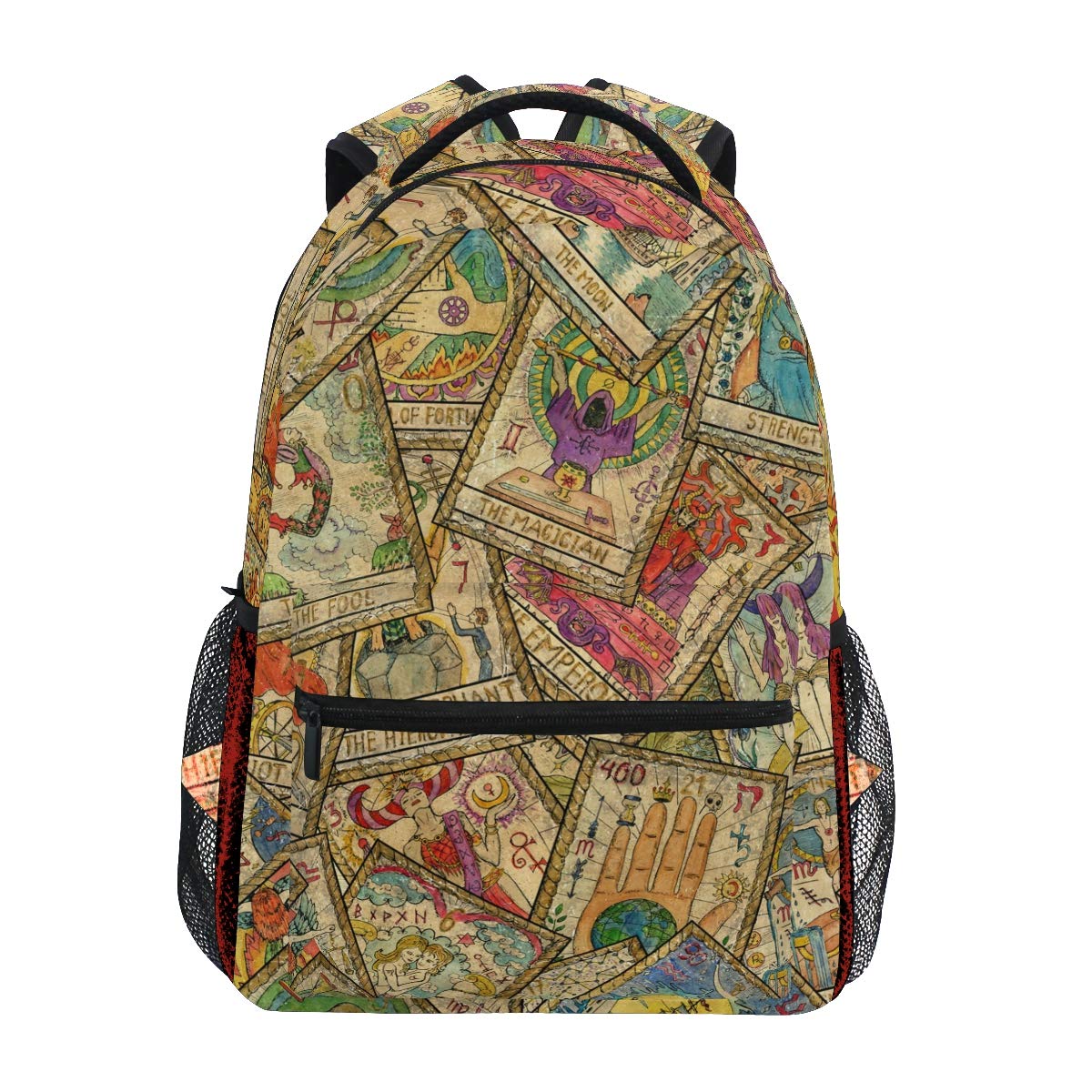 SUABO 15.6 Inch Laptop Backpack for Women & Men, Waterproof Tarot Design School Bookbag, Lightweight Travel Backpack for Hiking, Camping, Commuting & College - Perfect for Work, School & Outdoor Adventures