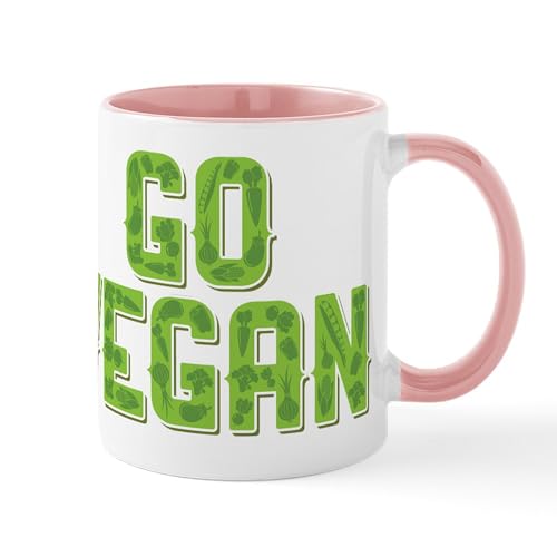 White/Pink Inside - Go Vegan