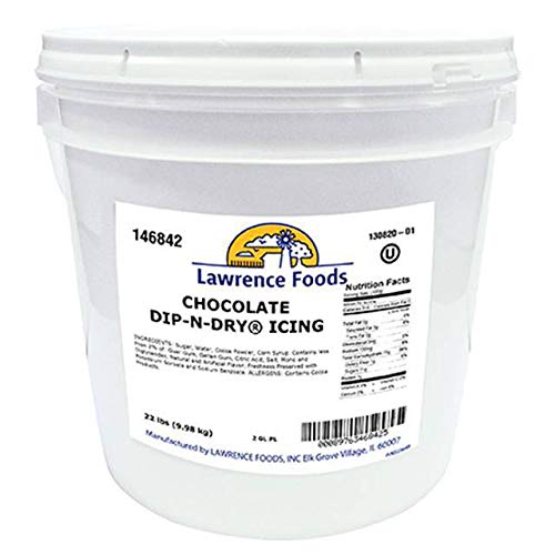 Premium Ultra Dip-N-Dry Chocolate Icing - 2 Gallon Bucket for Professional Baking, Cake Decorating & Dessert Making - Perfect for Bakeries, Catering & Home Use