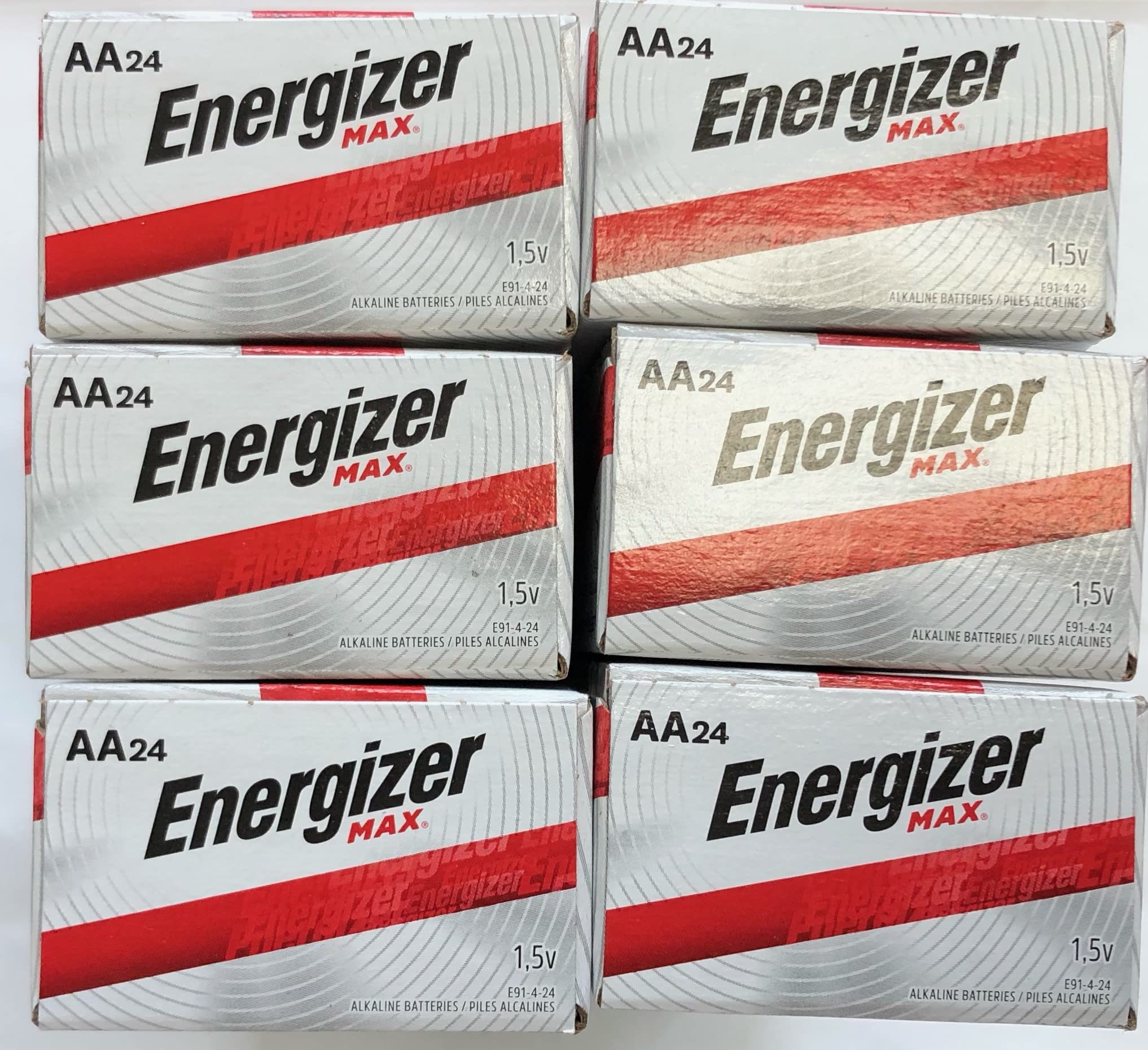 Energizer Max E91 AA Batteries (144 Count) - Long-Lasting Alkaline Batteries Made in USA - Perfect for Toys, Flashlights, Remote Controls & Electronics