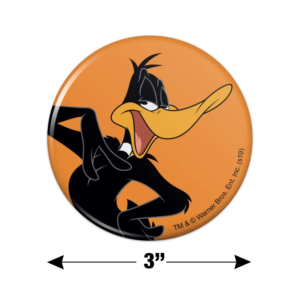Looney Tunes Daffy Duck Refrigerator Magnet - Fun Cartoon Character Kitchen Decor for Fridge, Lockers & Office - Perfect Gift for Fans & Collectors