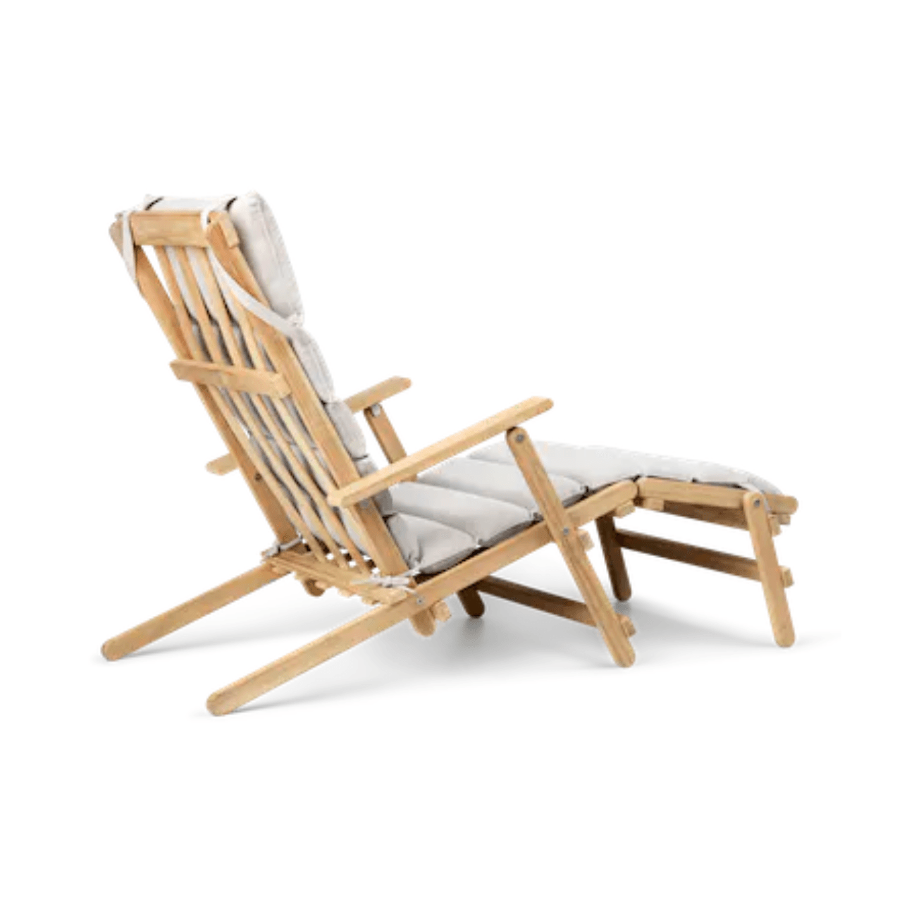 BM Extended Deck Chair - Premium Folding Outdoor Lounge Chair for Patio, Poolside, Beach & Camping - Comfortable & Durable Relaxation Furniture for Backyard, Garden & Travel