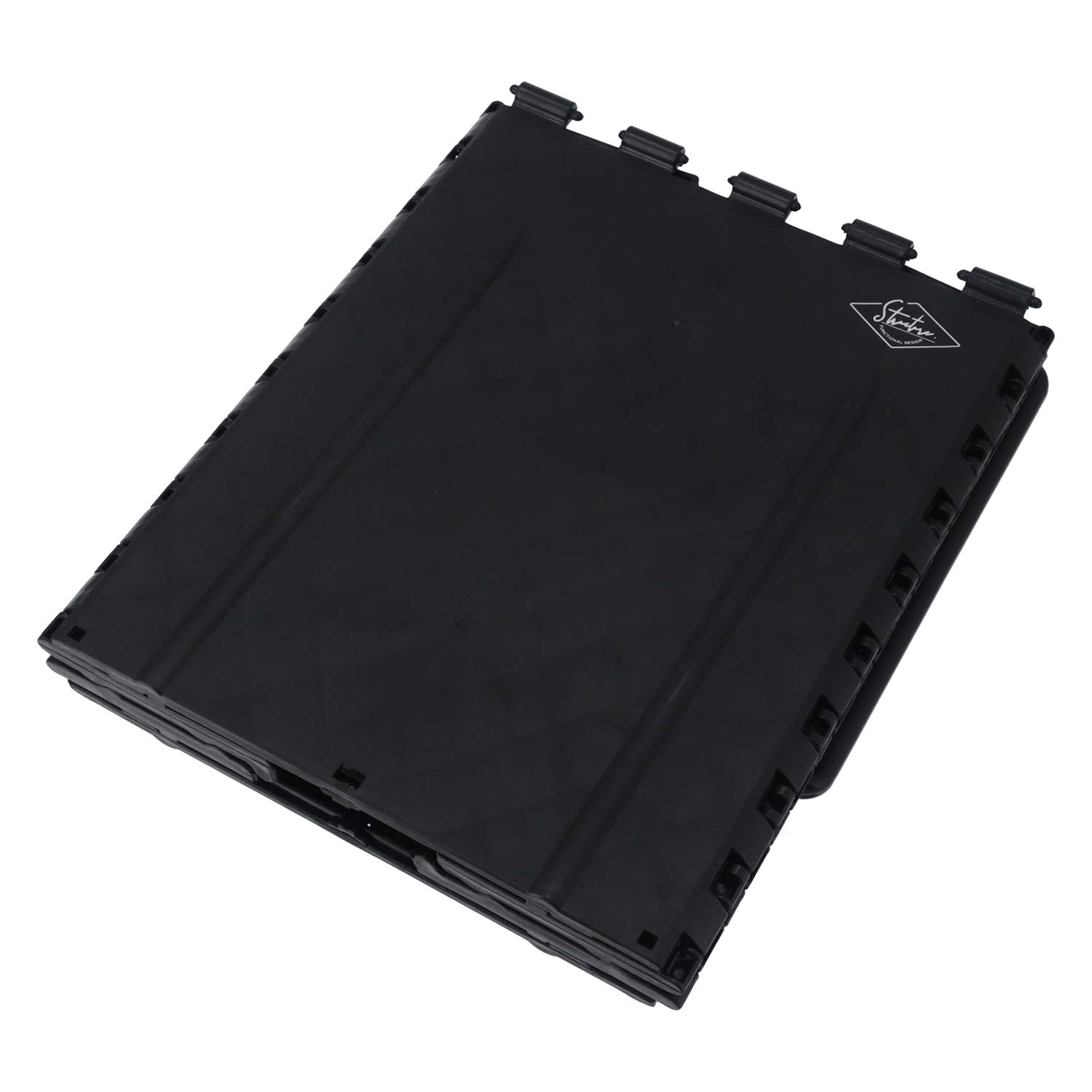 Fuji Boeki 86105 Foldable Storage Box & Camping Trash Can - 12.6 Inch Portable Outdoor Chair with 176.4 lbs Capacity - Perfect for Camping, Picnics, Beach & Backyard Use - Durable Black Design (32cm/80kg)