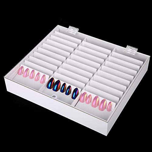33 Grids Clear Plastic Storage Box for Nail Art, Manicure Tools, Jewelry, Rhinestones & Gems - Perfect for Salon, Home Organization & DIY Crafts