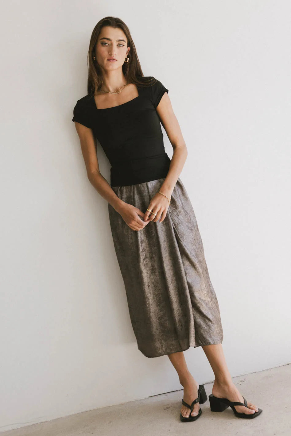 Isla Midi Skirt for Women - Flowy A-Line Summer Skirt | Beach Vacation, Date Night & Casual Outfit | FINAL SALE