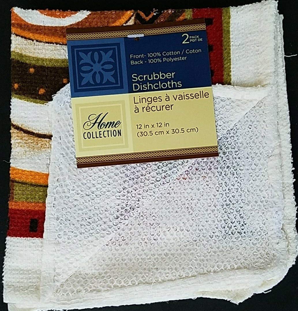 Premium Coffee & Cappuccino Themed Kitchen Linen Set - 2-Pack Dish Cloths for Coffee Lovers | Perfect for Kitchen Decor, Coffee Shops & Gifts
