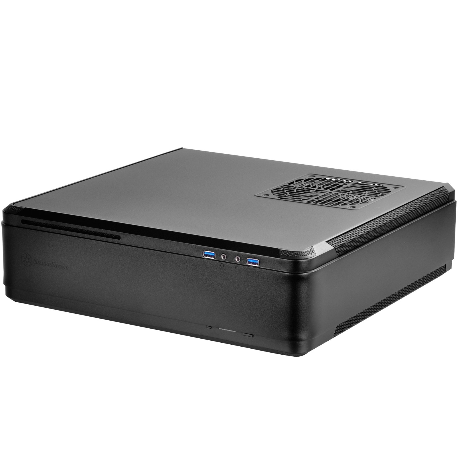 SilverStone SST-FTZ01B Black Mini-ITX Gaming PC Case - Compact High Performance Fortress Design for Small Form Factor Builds | Perfect for Home Theater PCs, LAN Parties & Space-Saving Gaming Setups