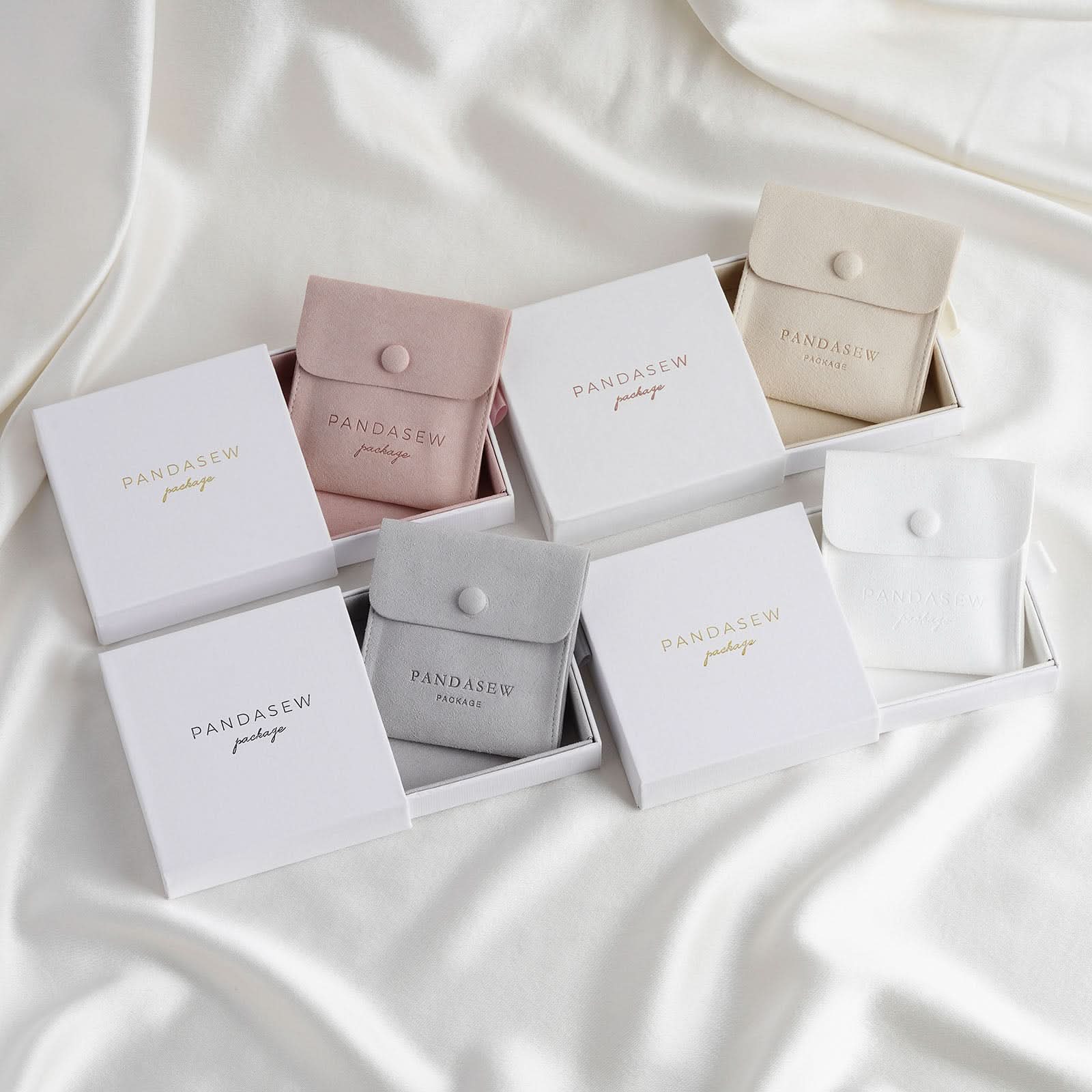 50pcs 9.3x9.3x2.5cm Custom Jewelry Gift Boxes with Suede Lining - Personalized Logo Drawer Box for Necklaces, Earrings & Rings - Perfect for Retail Packaging, Wedding Favors & Jewelry Storage