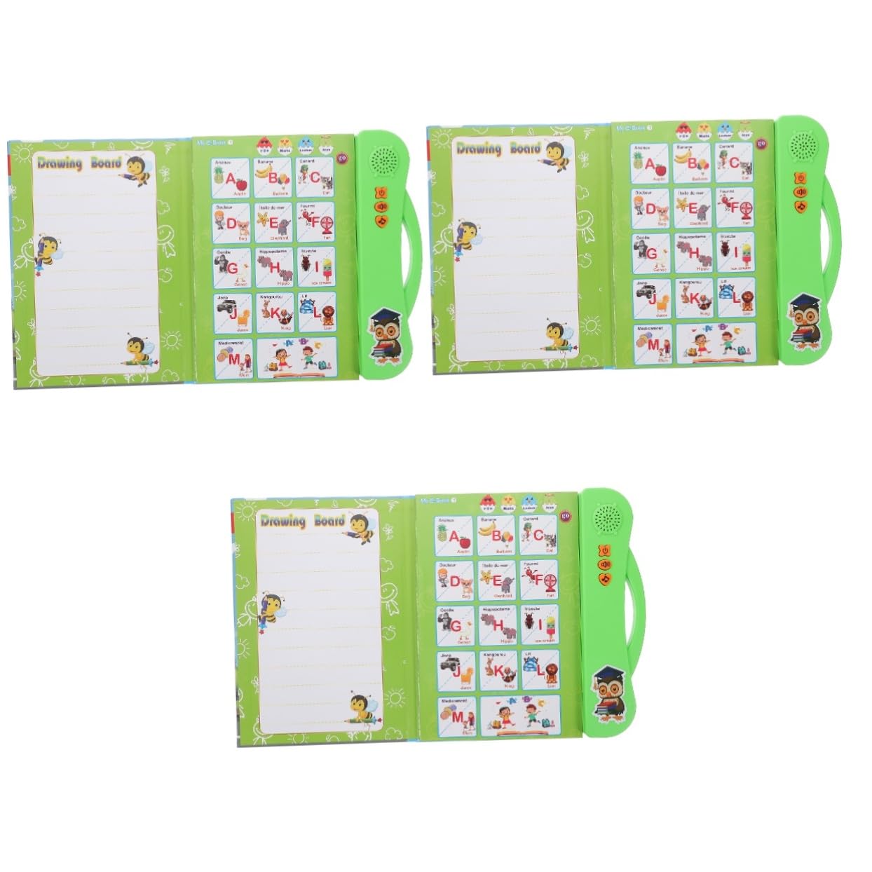Vaguelly 3-Piece French Learning Tablet Set - Interactive Educational Toys for Toddlers & Preschoolers | Early Childhood Language Development | Perfect for Home & Classroom Learning Activities
