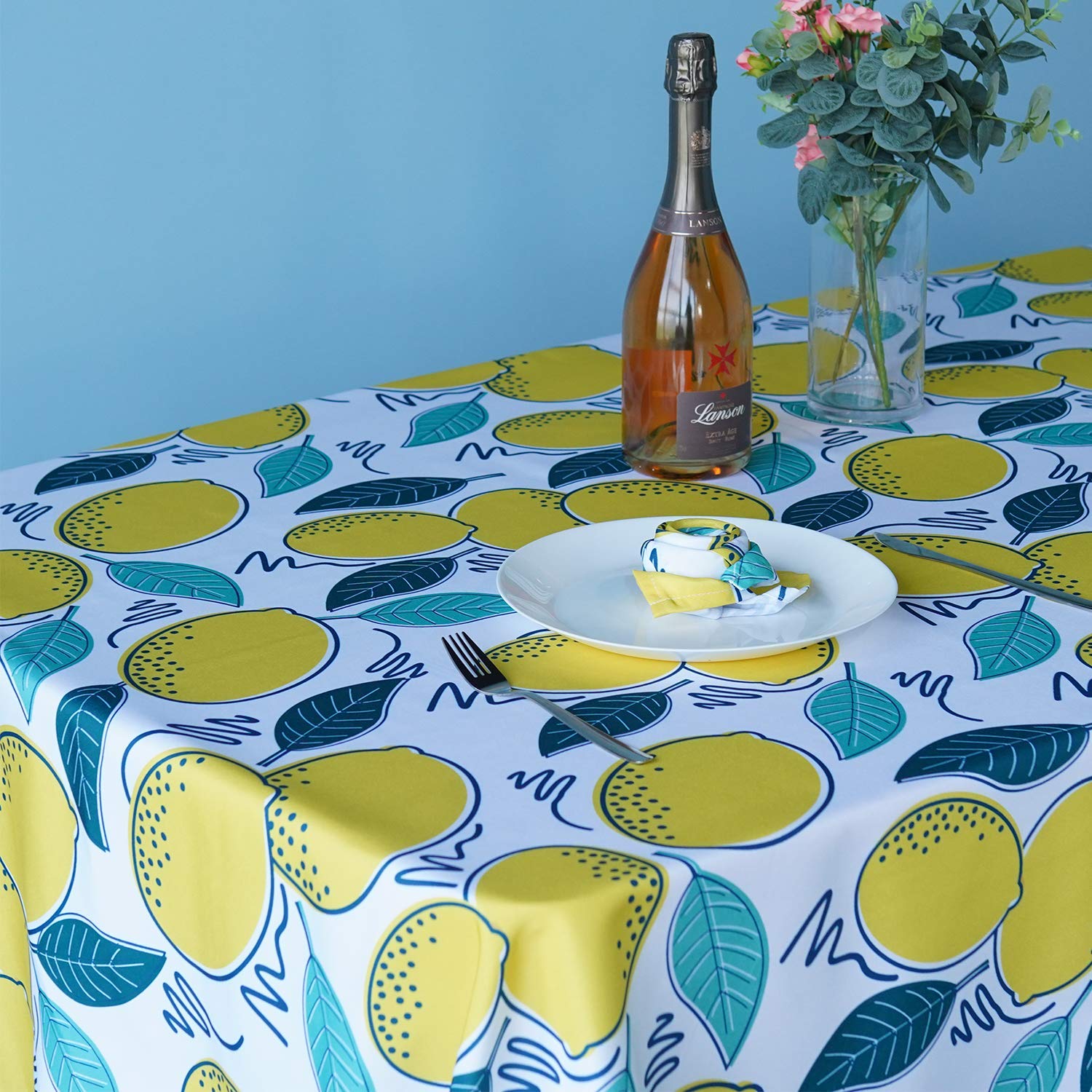 Premium Polyester Tablecloth - Easy Wash & Wipe Clean - 60