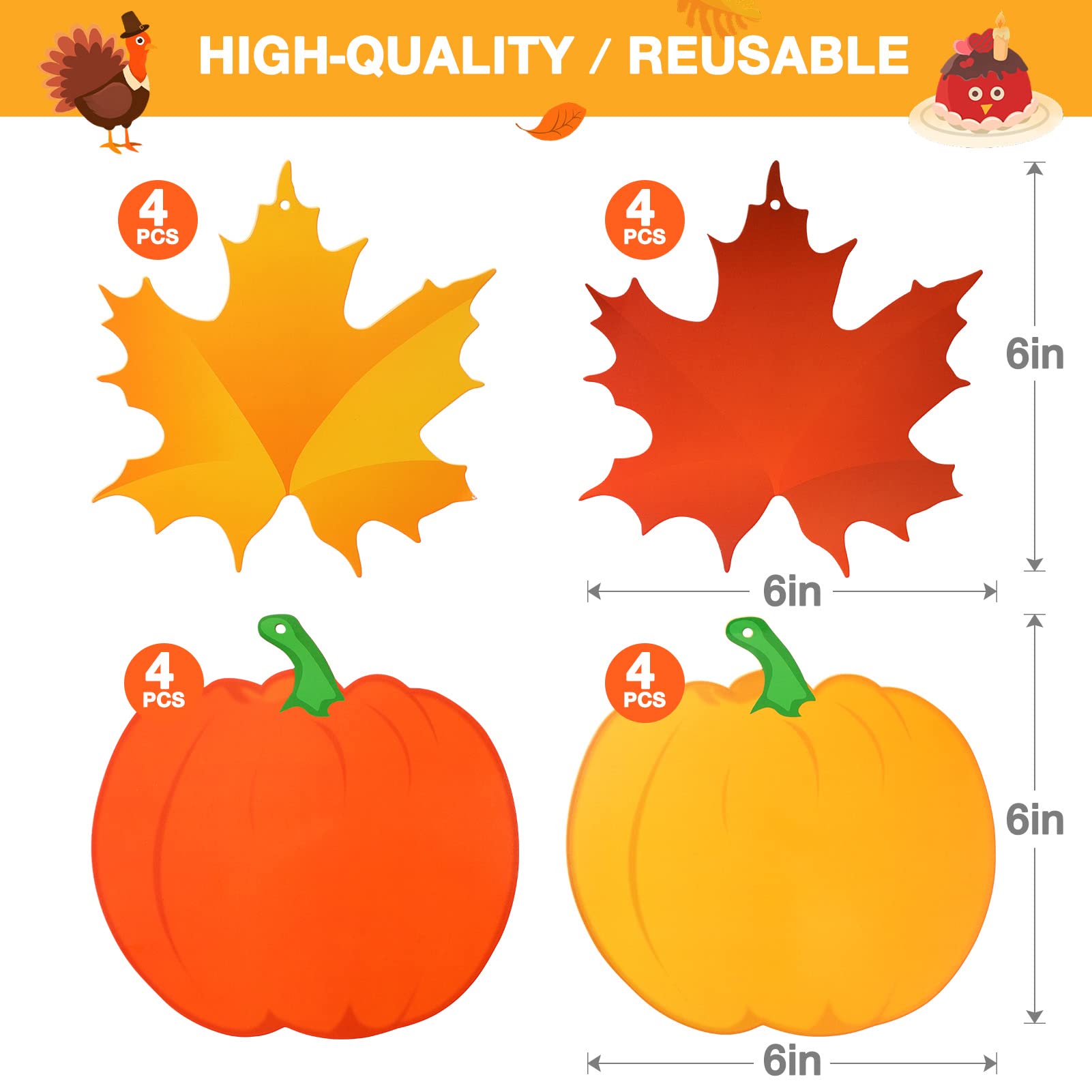 Thanksgiving Swirl Hanging Decorations - Fall & Autumn Home, Office, Birthday, Classroom Party Decor - Perfect for Thanksgiving, Harvest Festivals & Seasonal Celebrations