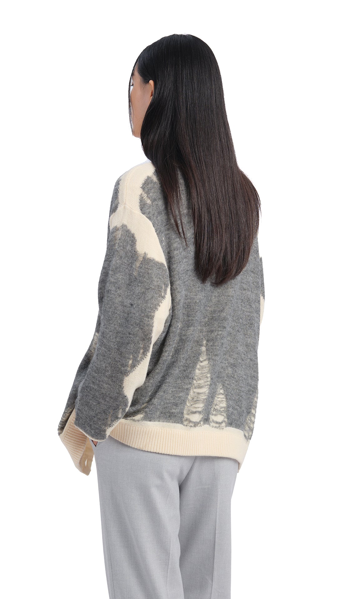 Stylish Layered Mix Yarn Cardigan Sweater for Women - Cozy Knit Pullover for Fall & Winter - Perfect for Office, Date Night and Casual Outfits