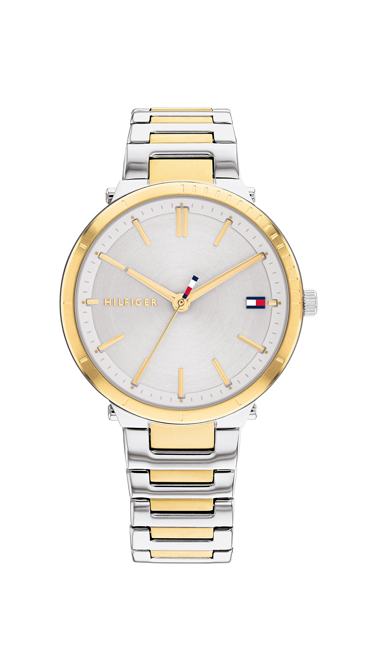 Tommy Hilfiger Women's Two-Tone Stainless Steel Link Bracelet Watch with Quartz Movement - Model 1782408 | Perfect for Office, Casual Wear & Special Occasions
