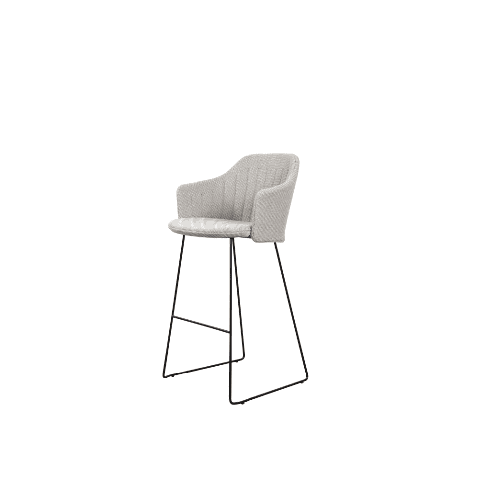 Premium Outdoor Bar Stool - Heavy Duty Patio Bar Chair with Backrest, Weather-Resistant & Comfortable for Garden, Deck, Poolside & Outdoor Dining