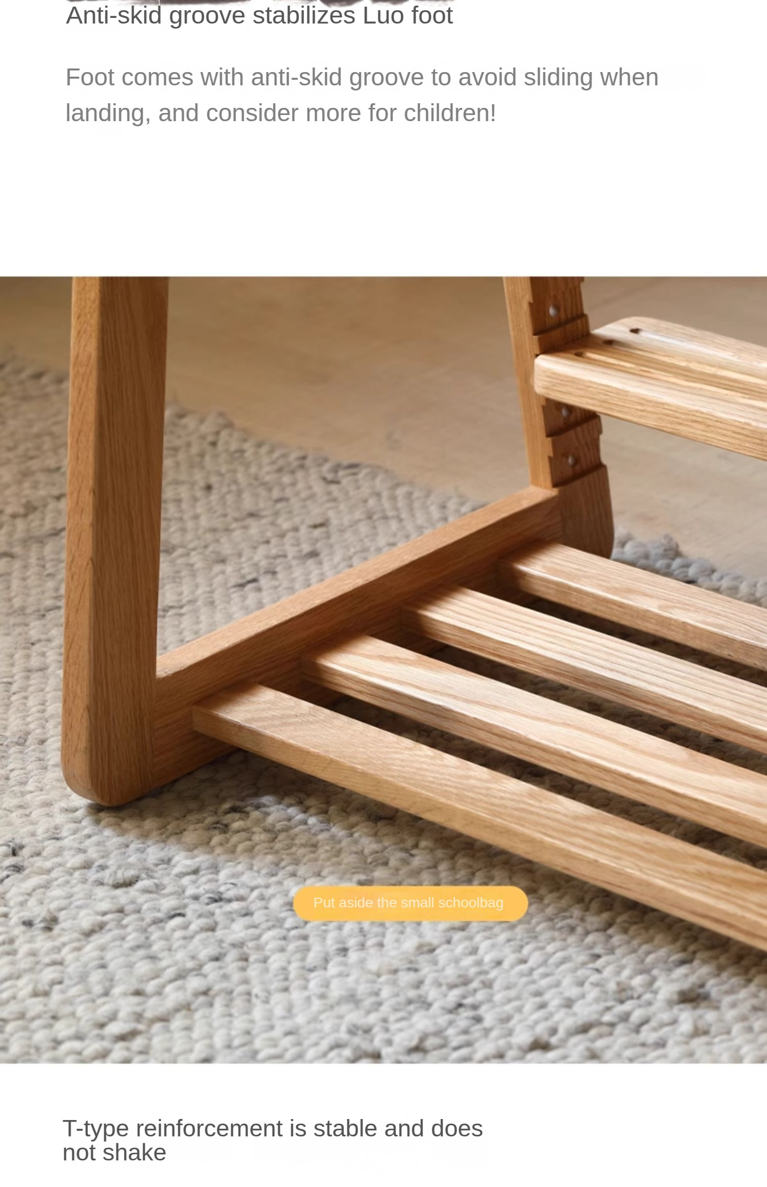 Solid Wood Lift Children's Chair - Beech & Oak Wooden High Chair for Kids - Perfect for Dining, Learning & Playtime at Home