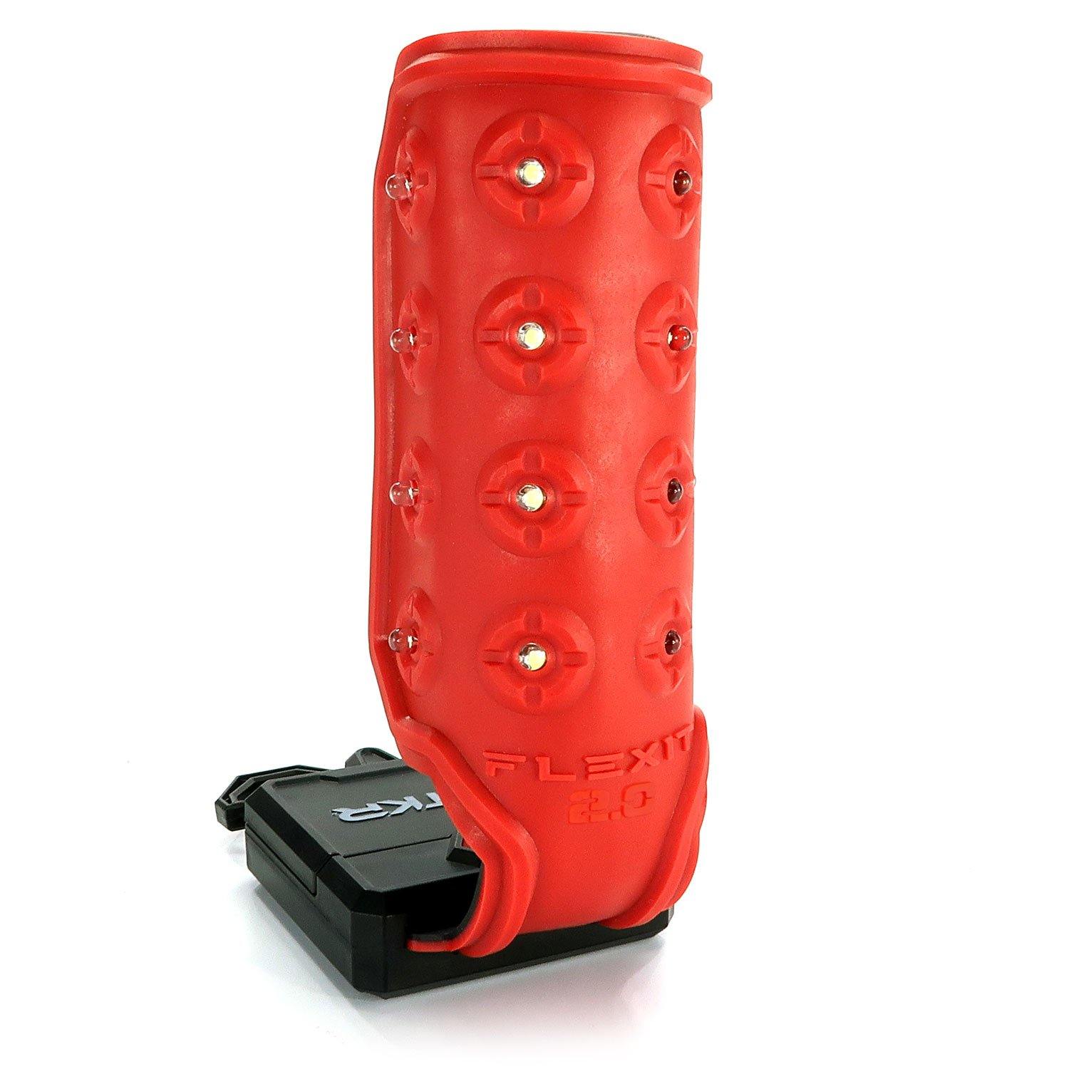 LTO FLEXIT 2.0 Rechargeable Flexible Flashlight - 200 Lumens Bright LED Work Light with Magnetic Base, Waterproof for Camping, Hiking, Emergency & Home Repairs