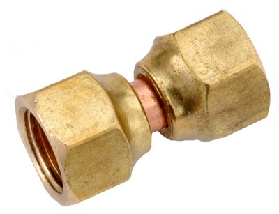 Lead-Free 1/2-Inch Brass Flare Connector with Swivel - Perfect for Plumbing, Gas Lines & HVAC Systems