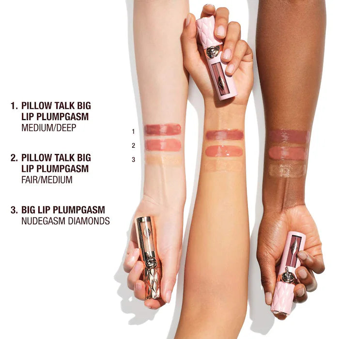 Charlotte Tilbury Pillow Talk™ Big Lip Plumpgasm Volumizing Lip Gloss - Hydrating Plumping Lip Gloss for Fuller Lips, Vegan & Cruelty-Free - Perfect for Date Night, Parties & Everyday Glam