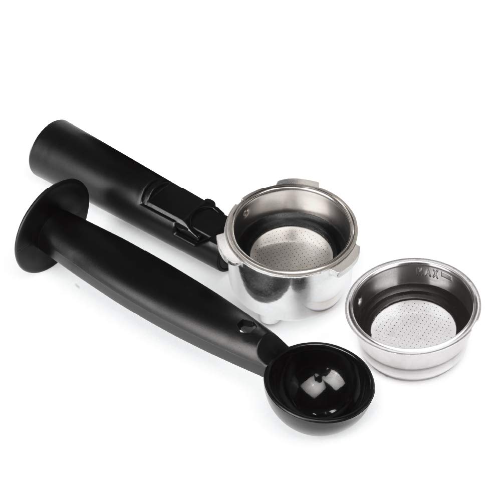 EspressoWorks All-In-One Espresso Machine with Milk Frother - 7-Piece Cappuccino Maker Set Includes Coffee Grinder, Frothing Pitcher, Cups, Spoon & Tamper - Perfect for Home Baristas & Coffee Lovers (White) - Ideal for Morning Brews, Entertaining Guests & Coffee Shops