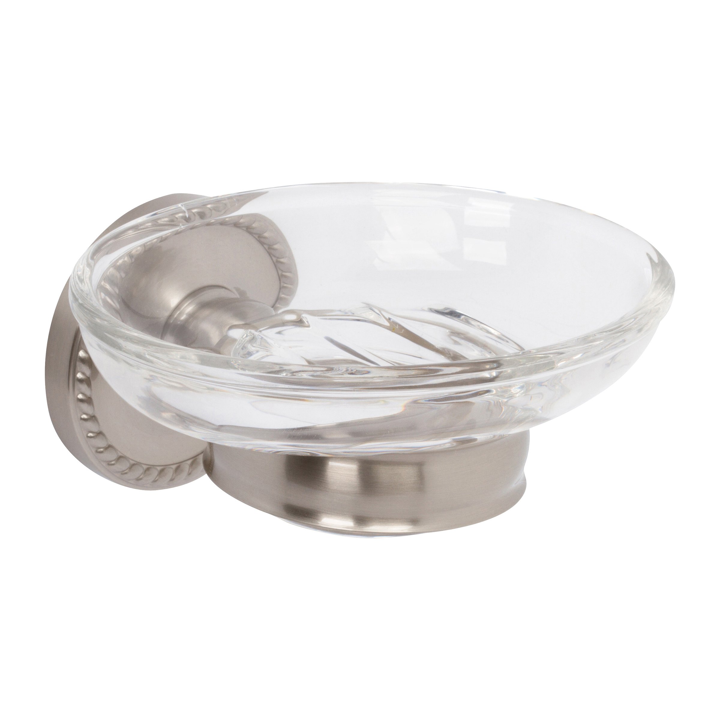 Canterbury Soap Dish 1515/SN in Satin Nickel Finish - Elegant Bathroom Organizer for Showers, Sinks, and Countertops